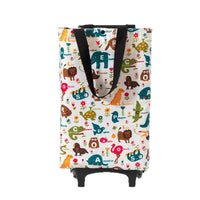 Portable Foldable Shopping Cart with Telescopic Handle and Wear-Resistant Wheels