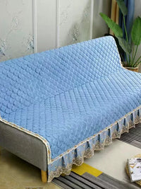 All-Inclusive Thickened Non-Slip Sofa Cover for Foldable Sofa Bed with Armrests, Modern Style, Four Seasons Universal