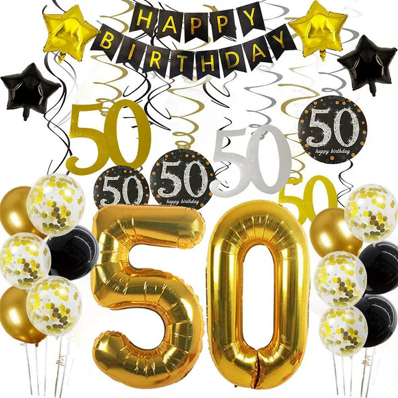 Giant Number Balloons for Milestone Birthday Decorations