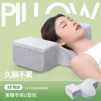 Ergonomic U-Shaped Eyelash Extension Pillow for Salon and Beauty Professionals