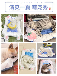 Pet Cooling Mat for Cats and Dogs, Summer Ice Pad Bed for Relief from Heat