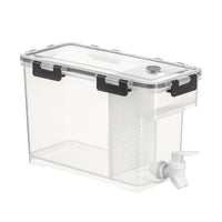 Large Capacity Cold Water Pitcher with Spigot for Refrigerator, Food-Grade Plastic Beverage Dispenser for Iced Drinks and Juice