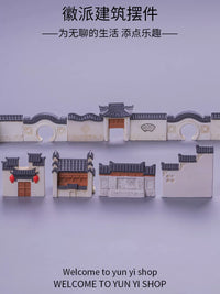 Miniature Ancient Chinese Architecture Model for Moss Terrarium DIY Garden Decor