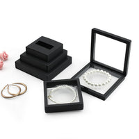 Wholesale Anti-Oxidation PE Film Jewelry Display Box with Hollow Paper Sleeve for Rings and Earrings
