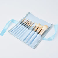 Lanqiao 10-Piece Makeup Brush Set for Beginners with Soft Bristles