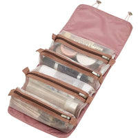 Large Capacity Foldable Travel Cosmetic Bag with Compartments