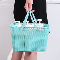Portable Shower Caddy Basket with Handle, Multi-functional Storage Organizer for Bathroom, Quick-Draining