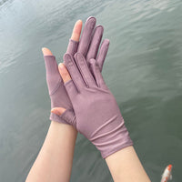 Women's Half-Finger Sun Protection Gloves for Summer Outdoor Activities