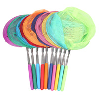 Telescopic Fishing Net for Kids, Stainless Steel Handle Butterfly Catching Net, Beach Play Toy