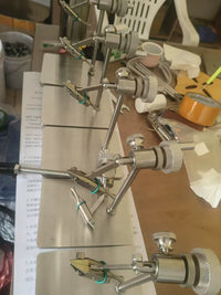 Upgraded Rotary Fly Tying Vise Tool Kit for Fly Fishing Lures