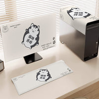 Desktop Computer Dust Cover for Monitor, Keyboard, and PC Tower