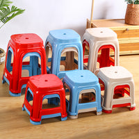 Stackable Thickened Plastic Stool for Adults and Children, Household High and Low Stools