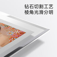 Creative Transparent Crystal Glass Photo Frame for Certificates and Pictures, Desktop Display, A4 Frame