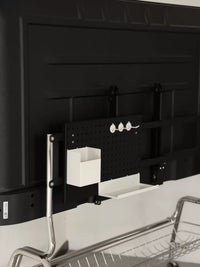 Multifunctional Pegboard Accessories for TV Stand Storage
