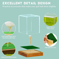 Golf Ball Display Case Acrylic Cube for Collectibles