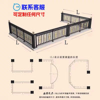 Aluminum Alloy Garden Fence Outdoor Villa Courtyard Balcony Railing European Style Wall Barrier