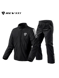 REV'IT! Adult Motorcycle Rain Jacket and Pants Set for Men and Women, Hurricane 4 / Akron 4