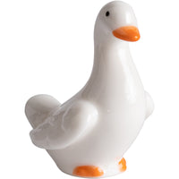 Ceramic Mini White Duck Figurines for Garden and Micro Landscape Decor