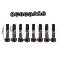 M5 Carbon Steel Skateboard Truck Mounting Hardware Set with Nuts