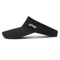 Unisex Running Visor Hat Quick Dry Sun Protection Adjustable Sports Cap