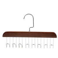 Solid Wood Hanger for Belts, Vests, Ties, and Clothing - Multi-functional Storage Rack