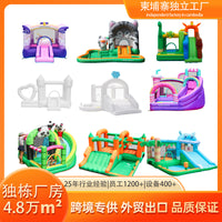 Dr. Piggy Small Inflatable Castle with Slide for Kids, Indoor and Outdoor Use