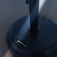 Outdoor Patio Umbrella Base with Stainless Steel Pole, Heavy Duty Water-Filled Cantilever Umbrella Stand for Market Umbrella