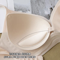 Seamless Wireless Minimizer Bra for Large Busts, Thin Light Jelly Gel, Anti-Sagging, Side Support