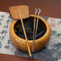 Charcoal Stove Crane Fire Chopsticks Brass Tongs Tea Ceremony Accessories