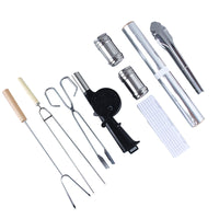 BBQ Grilling Utensil Set with Skewers and Foil