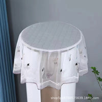 Cylindrical Air Conditioner Dust Cover for Vertical Units, No Need to Remove When Operating