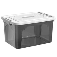 Clear Stackable Storage Bins with Lids for Clothes, Toys, and Snacks