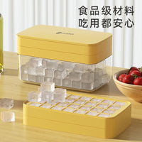 Food-Grade Ice Cube Tray with Storage Bin and Scoop, 28/56 Grids