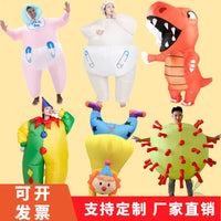 Inflatable Clown Alien Unicorn Costume for Christmas Parties and Performances