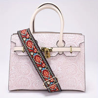 Adjustable Wide Crossbody Bag Strap Replacement with Colorful Patterns
