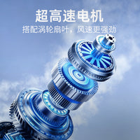 Portable USB Rechargeable Neck Fan, High-Speed Turbo Personal Cooling Fan