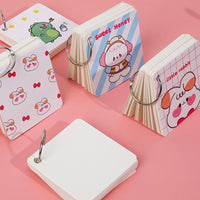 Ring-Bound English Vocabulary Flashcards Notebook Portable Memo Pad