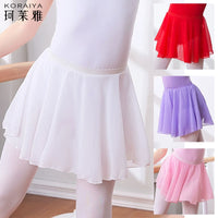 Girls' Chiffon Ballet Skirt for Dance Practice and Performance
