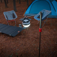 Portable Folding Camping Lantern Stand with Ground Insert or Desktop Base