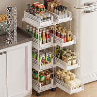 Pull-Out Multi-Layer Under-Sink Storage Rack for Kitchen Cabinets