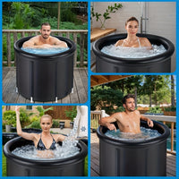 Foldable Portable Ice Bath Tub for Athletes, Hot and Cold Dual-Use Inflatable Bathtub