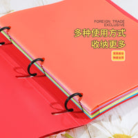 3-Hole Loose Leaf Binder with Removable Cover for Office Organization