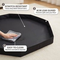 Waterproof 600D Oxford Pet Crate Mat with PVC Coating, Easy Clean Pet Pad