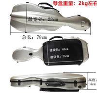 Carbon Fiber Violin Case with Music Sheet Bag, Lightweight and Portable