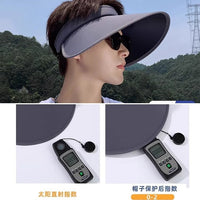 Summer Wide Brim Sun Visor Hat for Men and Women, Outdoor UV Protection Fishing Sports Cap