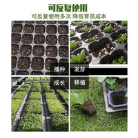 Seedling Starter Trays for Succulents and Vegetables, Plastic Nursery Pots for Plant Propagation