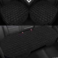 Winter Plush Car Seat Cushion Set - Backless, Non-Slip, Warm, Three-Piece or Rear Seat Options