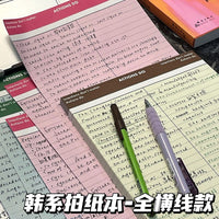 B5 Lined Notebook Portable Memo Pad Journal for Students and Office