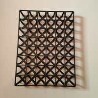 Rectangular Succulent Planter Tray with Cross Grids, Seedling Starter Tray for Small Square Pots