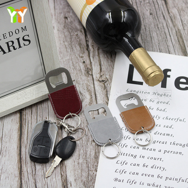 Leather Protective Cover for Bottle Opener, Beer Bottle Opener Leather Case, Bar Bottle Opener Sleeve